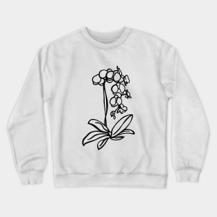 Line art Orchid Crewneck Sweatshirt